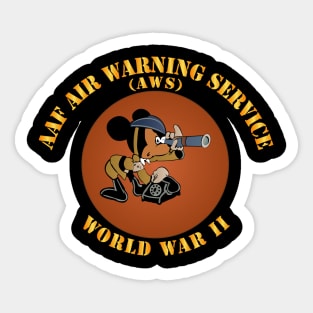 AAF Air Warning Service (AWS) Sticker